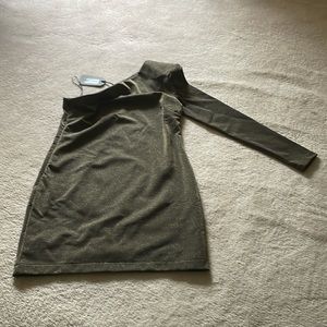 NWT All Saints Gold Dari Dress. Size 10.